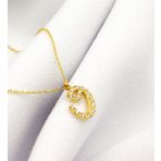 925 Ayar Gümüş Vav Harfi Kolye