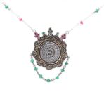 925 Ayar Gümüş ve Bronz Karışımı Dualı Otantik Kolye