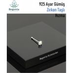 925 Ayar Gümüş Zirkon Taşlı Begonia Accessories Hızma Klasik Tema Oval Şekil Kadın Kullanıcı İçin