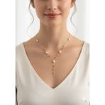 925 Ayar Papatya Silver özel tasarım incili dorica kolye.rose.gold.rodaj