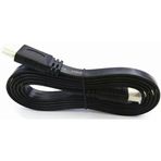 9549 0.3 Metre Yassı Flat Slim Hdmi Kablo Uyumlu 4K Full Hd 4K 60Hz 2.0 Uyumlu 4K 60P Çözünürlük Uyumlu Gbps Veri Aktarım Hızı, Ethernet Kanallı