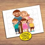 959 Mutlu Aile Tablosu 24 Parça Çocuklara Özel Yapboz Tablo