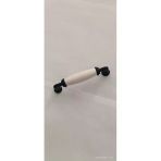 96 Mm 1 Ad Siyah Metal Ayaklı Sert Polimer Beyaz Kulp Dolap Mutfak