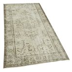96x197 cm96x197 cm Boyalı Vintage Bej Vintage Yün El Dokuma Modern Geometrik Etnik Eskitme Desenli Boho Oturma Odası Salon Yolluk Koridor Mutfak Halısı