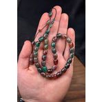 9/8 MM Hareli Ton Usta İşçilik Sıkma Kehribar Tesbih