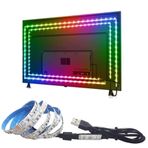 9,84ft 2835 RGB LED Aydınlatma 3 Anahtar Kontrollü LED Şeritler USB 5V Bant Işıkları TV Arka Aydınlatma Ev Parti Dekorasyonu için Esnek Bant