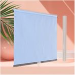%99 Karartma Stor Perde - Kolay Kurulum Geçici Pencere Panjurları (32-150 cm) - Kapılar ve Pencereler için Delme Gerekmez Güneşlik Mavi 145x180 cm/57x71in