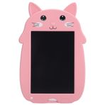 9in LCWririting Tablet, Cartoon Cat Iigital Drawing Board With ‑nti‑Erasing With Ock Leclectronic Raraphics Abablet Ducational Tional Earning Coy Children Için(Pembe)