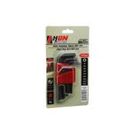 9PCS SİYAH KISA - DÜZ 120MM ALYAN ALLEN ANAHTAR TAKIMI BRKT-702279 (2818)