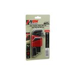 9pcs Siyah Kısa - Düz 120MM Alyan Allen Anahtar Takımı BRKT-702279 (4887)