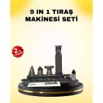 9’U 1 Arada Bakım Seti Güçlü Motorlu Saç Sakal Burun Kulak Trimmer Mir96857853