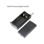 9Volt Pil Kutusu Yuvası Kapaklı Switchli 5 Adet