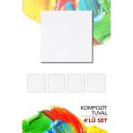 9X9 Cm Pres Kompozit Tuval 6'Lı Paket