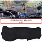 A-3DKORUMA Hyundai Accent (2011-2017) Torpido Koruma Kılıfı 3d Koruyucu Halı Örtü - Gri