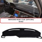 A-3DKORUMA Mercedes -Benz W126/C126 (1979-1991) Torpido Koruması / Halısı / Örtüsü / Kılıfı - Siyah