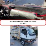 A-3DKORUMA Mıtsubıshı Canter FE639 (2004) Torpido Koruma Kılıfı 3d Koruyucu Halı Örtü - Siyah