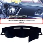 A-3DKORUMA Mıtsubıshı Pajero Sport (2006+) Torpido Koruma Kılıfı 3d Koruyucu Halı Örtü - Gri