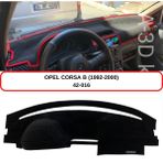 A-3DKORUMA Opel Corsa B (1992-2000) Torpido Koruma Kılıfı / 3d Koruyucu Halı / Örtü - Kırmızı
