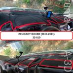 A-3DKORUMA Peugeot Boxer (2017-2021) Torpido Koruma Kılıfı 3d Koruyucu Halı Örtü - Siyah