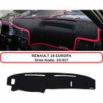 A-3DKORUMA Renault 19 R19 Europa Torpido Koruma Kılıfı 3d Koruyucu Halı Örtü - Mavi