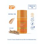 A Aliye's Organik 50 SPF Mineral Filtreli Renkli Güneş Koruyucu Krem - Natural Ton Ecocert Cosmos Organic Leke Karşıtı