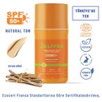 A Aliye's Organik 50 Spf Mineral Filtreli Renkli Güneş Koruyucu Krem - Natural Ton L Ecocert Cosmos Organik