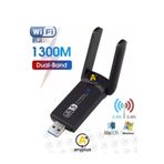 a+ anyplus Dual Band USB 3.0 Adaptör Kablosuz Wifi Alıcı Wireless Adaptör Uyumlu 802.11a/b/g/n/ac,WiFi Adapter