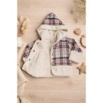 a baby SİMLİ DESEN PİKE ÖRGÜ ASTARLI ÇOCUK HIRKA