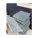 A.C.E.K PLASTİK 50x50 Ölçü Plastik Tavşan Kafesi Taban Izgarası 2 M2 [8 Adet ] [siyah]