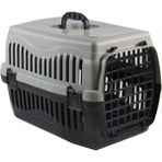 A.C.E.K Plastik Kedi - Köpek Taşıma Çantası Kafesi Büyük Boy 63X43X45H - Gri
