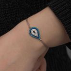 A.C Silvers Damla Nazar Gümüş Kadın Bileklik