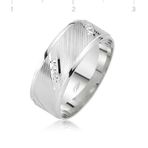 A.C Silvers Rodyum Kaplama Klasik Gümüş Alyans