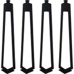 A Design 4'lü Dekoratif Metal Firkete Sehpa Ayağı 52 cm Yükseklik