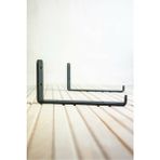 A Design Dekoratif Metal Siyah Raf Ayağı 4'lü Set - 4 Adet Metal Raf Ayağı + 8 Adet Vida + 8 Adet Dübel