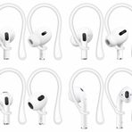 A-Focus 4 Çift 【Kaymaz】 AirPods 4 Kulak Kancası ile Uyumlu, Yedek Ergonomik Tasarım Rahat Uyum Kulak Uçları Kanat Uçları Spor Tutucu Aksesuarları AirPods Pro 2nd 3 2 1 Beyaz 722 ile Uyumlu