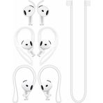 A-Focus AirPods 4 Silikon Ayarlanabilir Kulak Kancası Ergonomik Tasarım Kanat Ucu Kulak Kancaları İpuçları Kayış Spor Kulaklık Aksesuarları AirPods ile Uyumlu Kulak Ucu 4. Beyaz