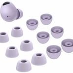 A-Focus Galaxy Buds 2 Pro Kulak Uçları, 6 Çift L/M/S Üç Boyutlu Silikon Kulaklık, Kılıfa Uygun Jel Kapaklar Aksesuarlar, Samsung Galaxy Buds 2 Pro 2022 Sürümü ile Uyumlu Mor L/M/S