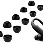 A-Focus Powerbeats Pro 2 için Kulak Uçları - Yumuşak Silikon Yedek Kılıf Kulak Tomurcukları Uçları Powerbeats Pro 2. Kauçuk Kulaklık Aksesuarları XL/L/M/S/XS (5 Çift) Jet Siyah