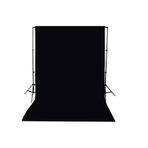 A+ KALİTE-black screen-siyah fon perde (2x3m) +FON STANDI