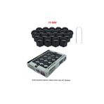 A Kalite Mefsa Bijon Kapağı Düz 19 Mm Siyah 20 Li Set