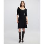 A Kesim Triko Elbise IW6250002093001 - 36 - Siyah