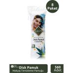 A-Lalin Disk Pamuk Makyaj Temizleme Pamuğu 8'li 560 Adet
