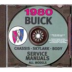 A MUST FOR OWNERS, MECHANICS & RESTORERS - THE 1980 BUICK REPAIR SHOP & SERVICE MANUAL & FISHER BODY MANUAL CD INCLUDES: Skylark, Century, Regal, Le Sabre, Electra, Riviera and Skyhawk, including