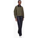 A.p.c Becca Jacket Su Itici Kısa Kesim Kadın Ceket - Haki - 42