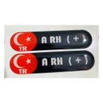 A Rh+ Damla Sticker Kan Grubu Ikili 8cmx1,8cm