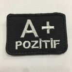 A Rh Pozitif Kan Grubu Patch Peç Arma Kot Yaması Cırt Hediye cok-renkli