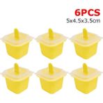 A-Sarı-6 Adet Mini Buz Küpleri Kalıp Gıda Sınıfı Silikon Buz Kalıbı Dondurma Kalıpları Dondurma Çubuğu ile Dıy Jöle Puding Kalıp Yaz Içeceği Üreticisi (Yurt Dışından) - Renkli