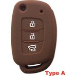 A Tipi Kahverengi Hyundai Solaris Accent IX25 Creta Elantra IX35 Tucso Verna I10 I20 I40 Anahtarlık Araba Aksesuarları Key Case (Yurt Dışından)
