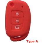 A Tipi Kırmızı Hyundai Solaris Accent IX25 Creta Elantra IX35 Tucso Verna I10 I20 I40 Anahtarlık Araba Aksesuarları Key Case (Yurt Dışından)