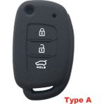A Tipi Siyah Hyundai Solaris Accent IX25 Creta Elantra IX35 Tucso Verna I10 I20 I40 Anahtarlık Araba Aksesuarları Key Case (Yurt Dışından) - araba anahtarı kapağı